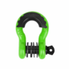 off road shackle with isolator green_