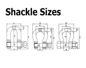 shackle sizes