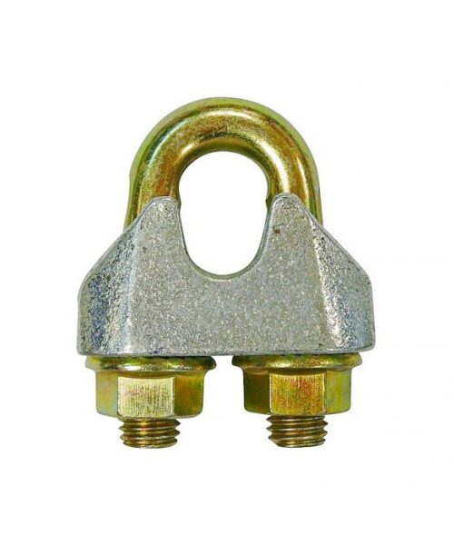 500 Pack 1/8" Malleable Zinc Plated Wire Rope Cable Clips – Unbranded