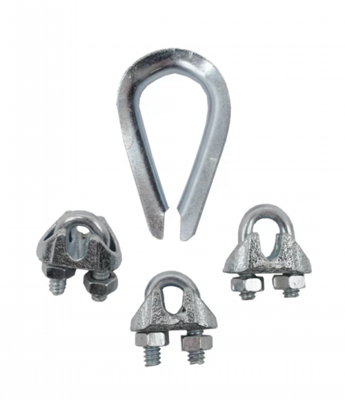 wire rope clamp and thimble