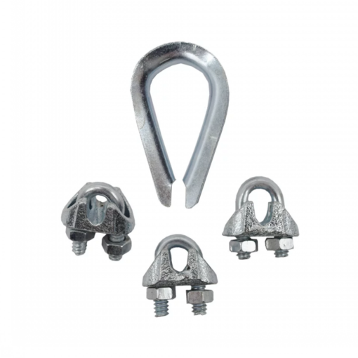 wire rope clamp and thimble