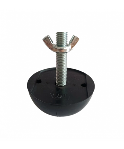 Rubber Recess Former with Threaded Rod and Wing Nut_