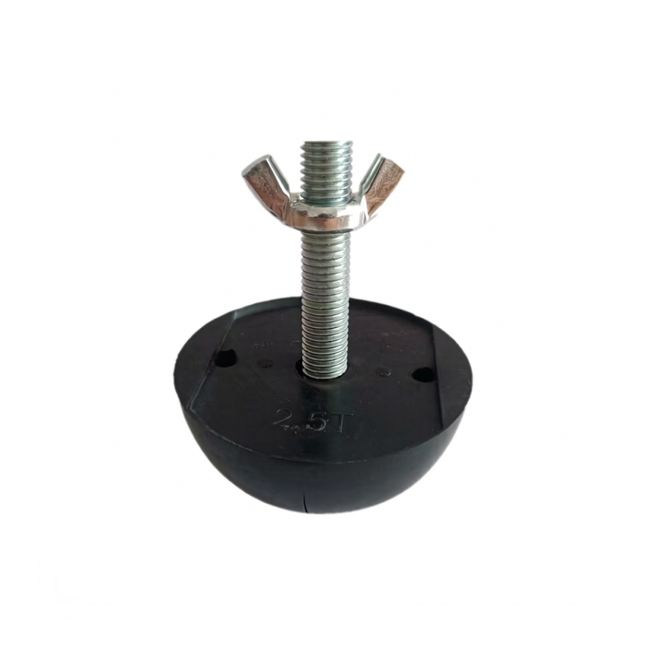 Rubber Recess Former with Threaded Rod and Wing Nut_